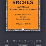 Arches akvarellblokk, 300 gram, rough, 26 x 36
