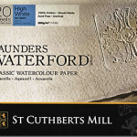 Saunders Waterford akvarellblokk, 300 gram, 36 x 51 cm, NOT, HW