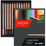 Caran d'Ache pastellsett, 12 stk